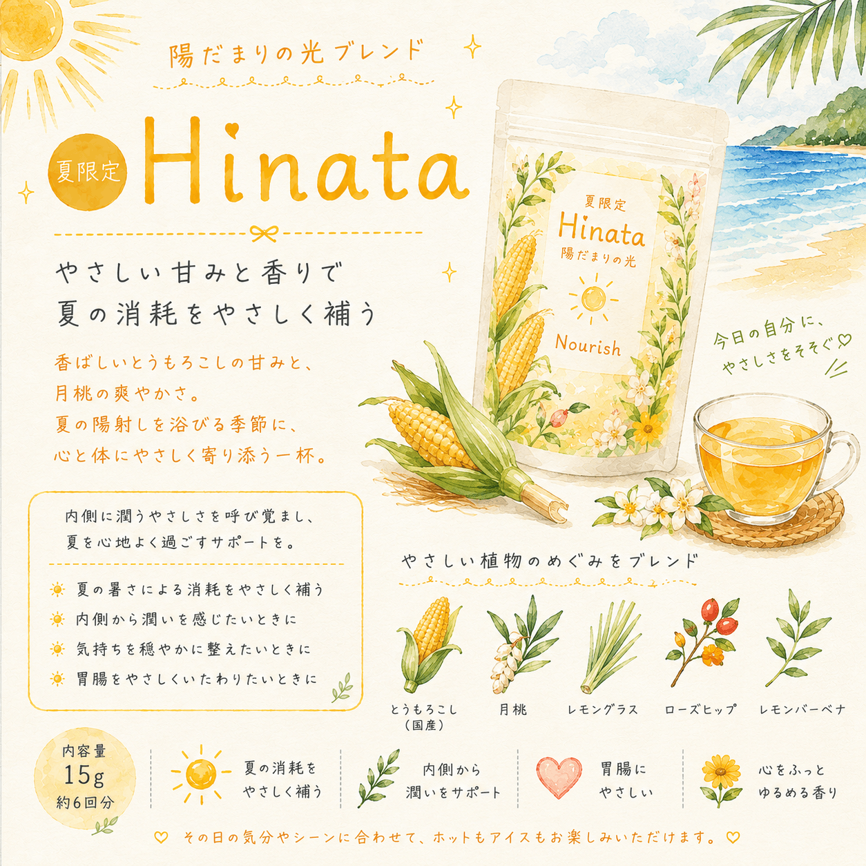 夏を軽やかに楽しむミニセット